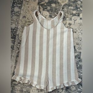 Little Co by Lauren Conrad linen ruffles romper